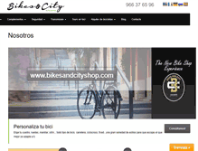 Tablet Screenshot of bikesandcity.com